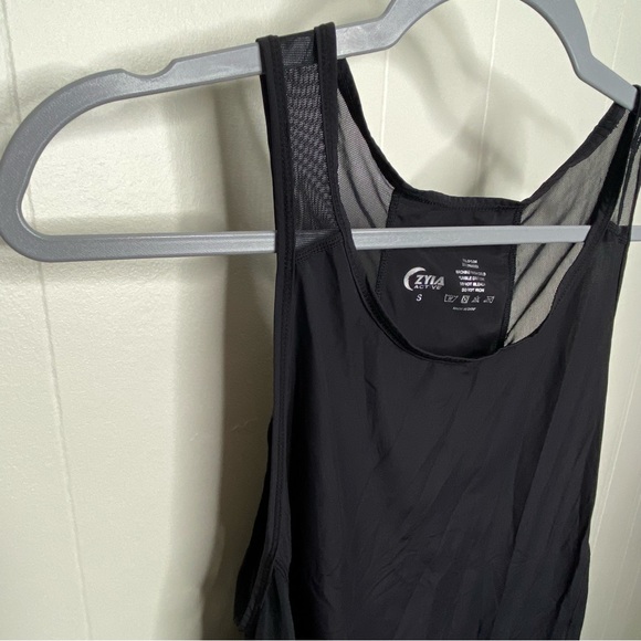 Zyia Active Black Panel Mesh Tank Size Small - Picture 5 of 7